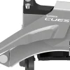 Shimano CUES FD-U4000-L Front Derailleur - 9/10-Speed Double Top-Swing Low Clamp Mount 36/40t Max BLK/Silver