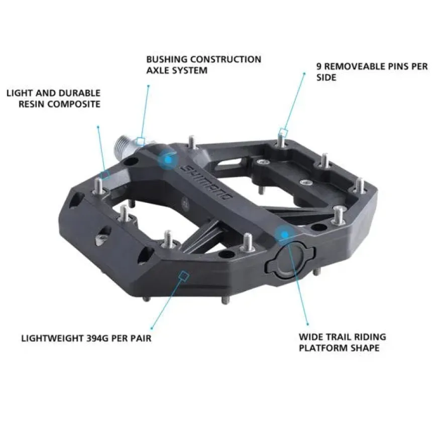 Shimano Deore PD-GR400 Platform Bike Pedals