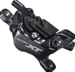 Shimano Deore XT BL-M8100/BR-M8120 Disc Brake Lever - Rear Hydraulic Post Mount 4-Piston Finned Pads I-SPEC EV Clamp Band BLK