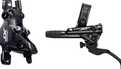 Shimano Deore XT BL-M8100/BR-M8100 Disc Brake Lever - Front Hydraulic Post Mount 2-Piston Finned Pads I-SPEC EV Clamp Band BLK