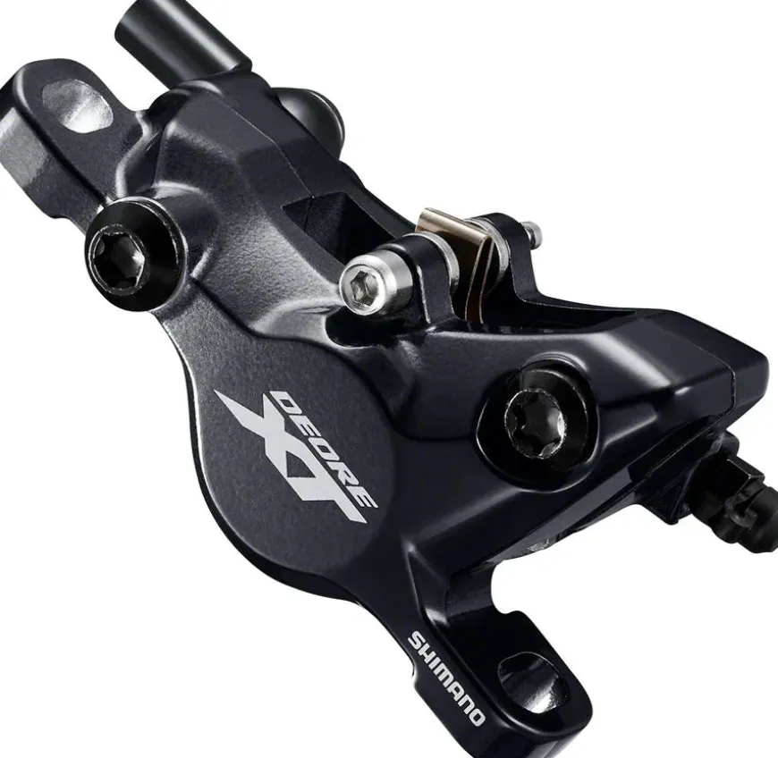 Shimano Deore XT BL-M8100/BR-M8100 Disc Brake Lever - Rear Hydraulic Post Mount 2-Piston Finned Pads I-SPEC EV Clamp Band BLK