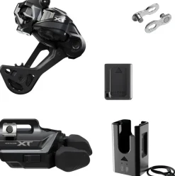 Shimano Deore XT M8250 Di2 Wireless Upgrade Kit - M8250-SGS Rear Derailleur M8250-IR I-SPEC EV Shifter Battery Charger Quick Link