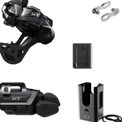 Shimano Deore XT M8250 Di2 Wireless Upgrade Kit - M8250-GS Rear Derailleur M8250-IR I-SPEC EV Shifter Battery Charger Quick Link