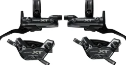 Shimano Deore XT M8200/8220 Disc Brake Upgrade Kit - Right Left BL-M8200 Levers Post Mount Front Rear BR-M8220 4-Piston Calipers