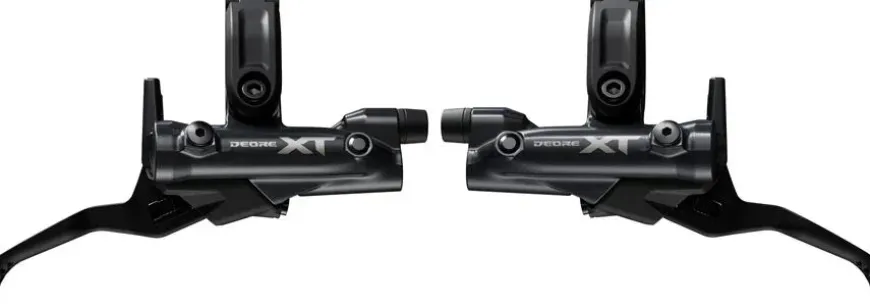Shimano Deore XT M8200/8220 Disc Brake Upgrade Kit - Right Left BL-M8200 Levers Post Mount Front Rear BR-M8220 4-Piston Calipers