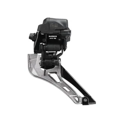 Shimano Dura-Ace FD-R9250 Di2 Front Derailleur - 2x12-Speed Braze-on Down Swing For 50-55t Max BLK/Silver