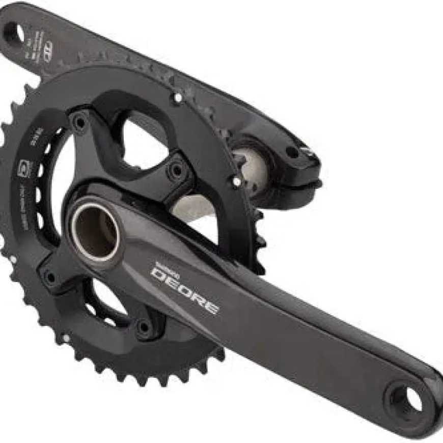 Shimano FC-M6000-2 Bicycle Crankset - 175mm, 10-Speed, 38/28t, 96/64 BCD, Hollowtech II Spindle Interface