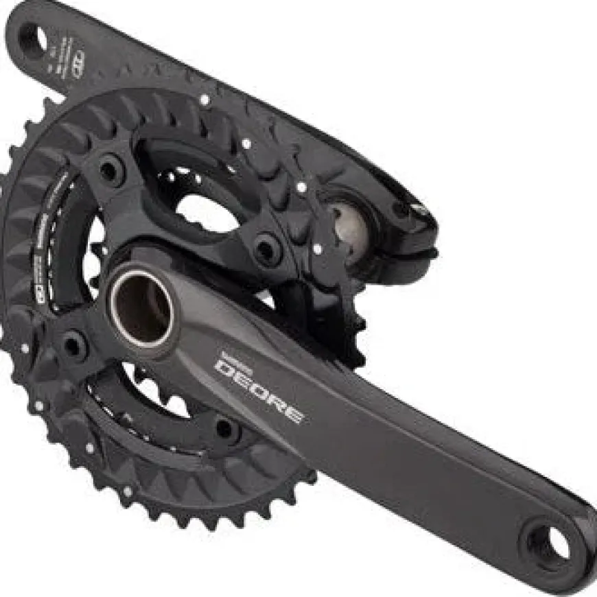 Shimano FC-M6000-3 Crankset - 175mm 10-Speed 40/30/22t 96/64 BCD Hollowtech II Spindle Interface BLK
