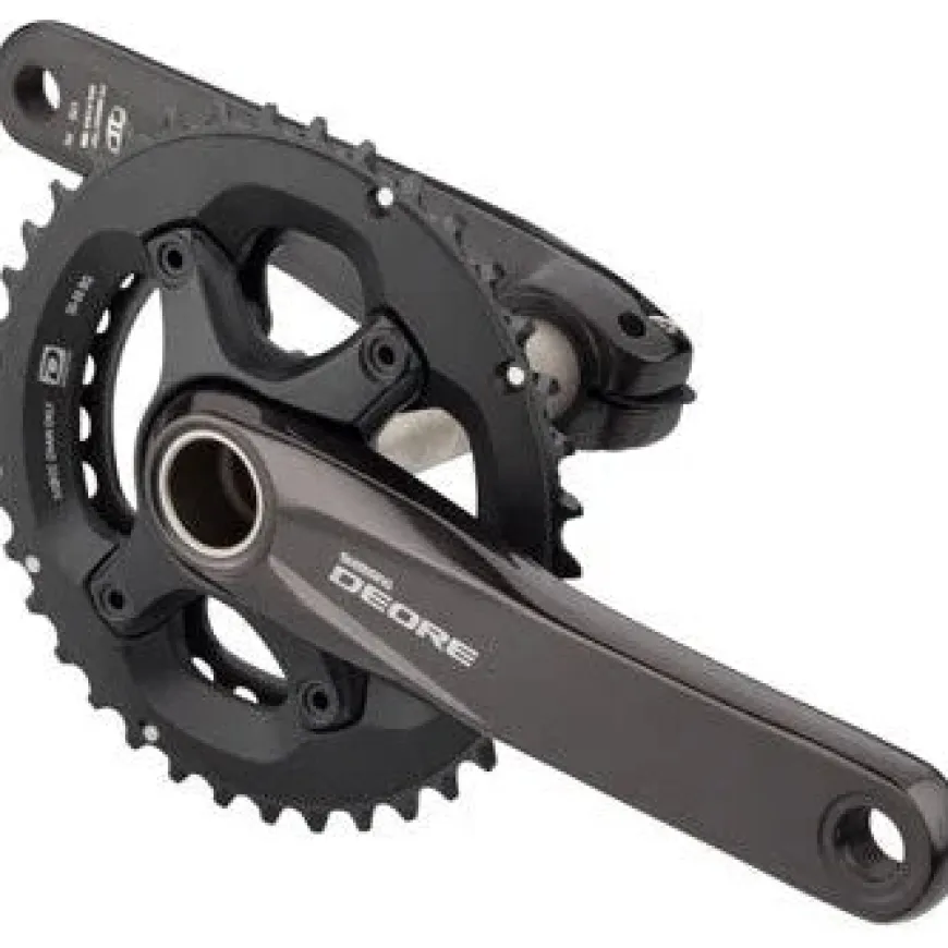 Shimano FC-M6000-2 Crankset - 170mm 10-Speed 38/28t 96/64 BCD Hollowtech II Spindle Interface BLK