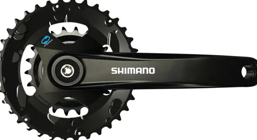 Shimano FC-M315-B2 Crankset - 175mm 7/8-Speed Riveted JIS Square Taper Spindle Interface 51.8mm Chainline BLK