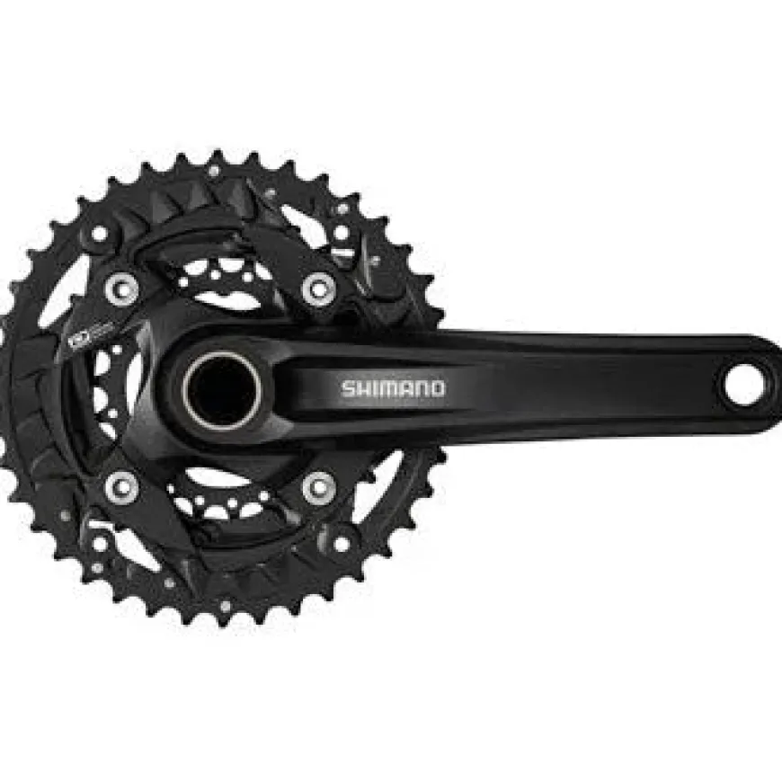 Shimano FC-MT500-3 Crankset - 175mm 10-Speed 40/30/22t 96/64 BCD Black