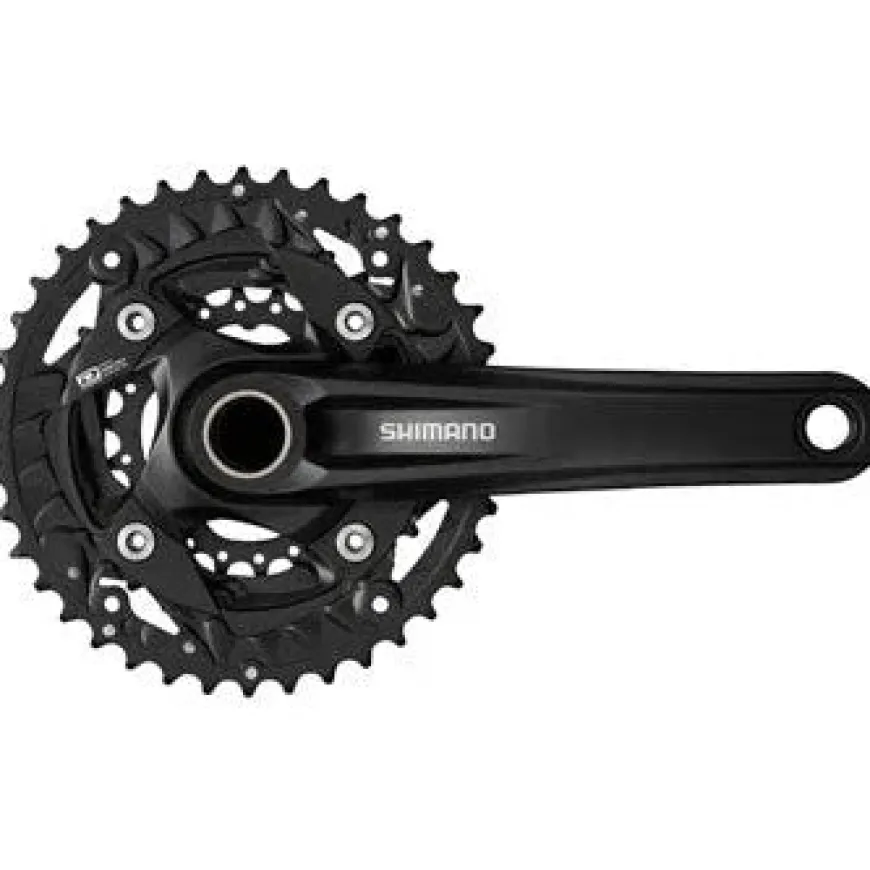 Shimano FC-MT500-3 Crankset - 170mm 10-Speed 40/30/22t 96/64 BCD Black