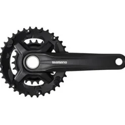 Shimano FC-MT210-B2 Crankset - 170mm 9-Speed 36/22t Riveted 51.8mm Chainline BLK