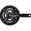 Shimano FC-TY-501-2 Crankset - 170mm 7/8-Speed 46-30t Riveted Square Taper JIS Spindle Interface BLK