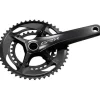Shimano GRX FC-RX810-2 Crankset - 170mm 11-Speed 48/31t 110/80 BCD Hollowtech II Spindle Interface BLK