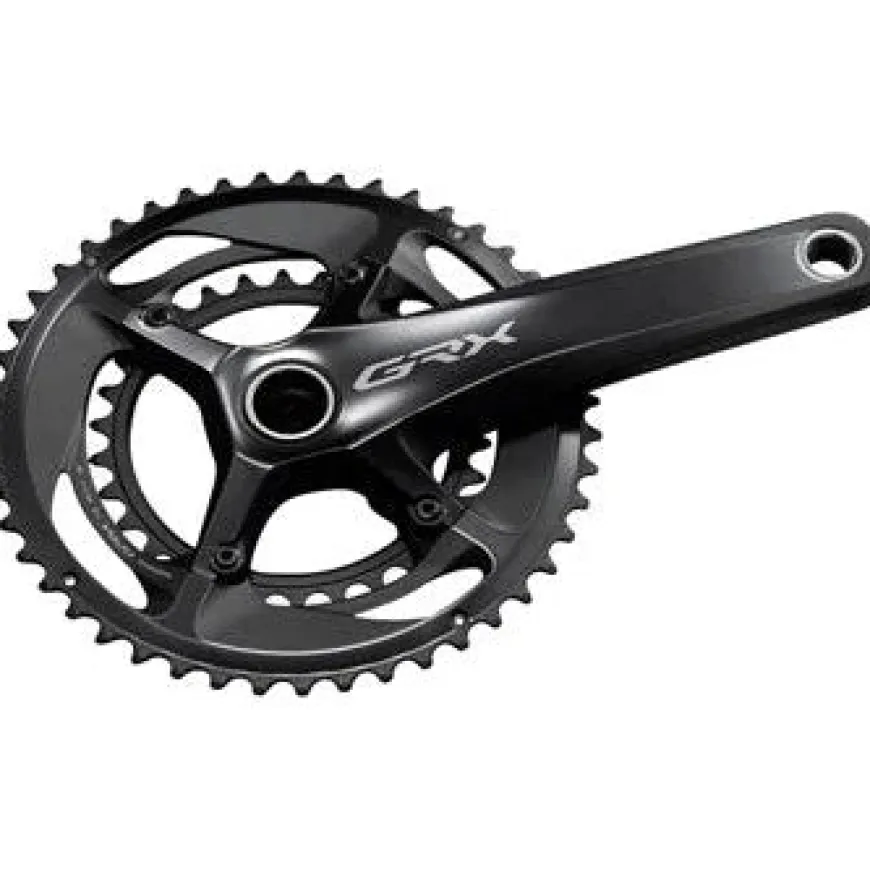 Shimano GRX FC-RX810-2 Crankset - 170mm 11-Speed 48/31t 110/80 BCD Hollowtech II Spindle Interface BLK