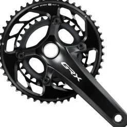 Shimano GRX FC-RX820-2 Crankset - 175mm 12-Speed 48/31t 110/80 BCD Hollowtech II BLK