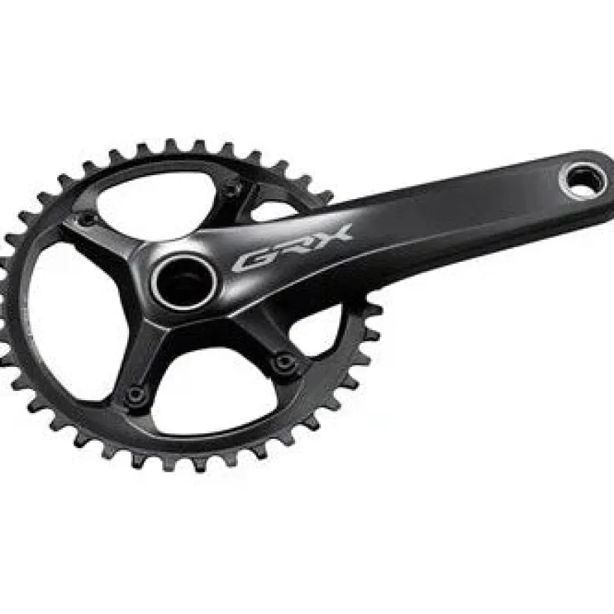 Shimano GRX FC-RX810-1 Crankset - 170mm 11-Speed 40t 110 BCD Hollowtech II Spindle Interface BLK