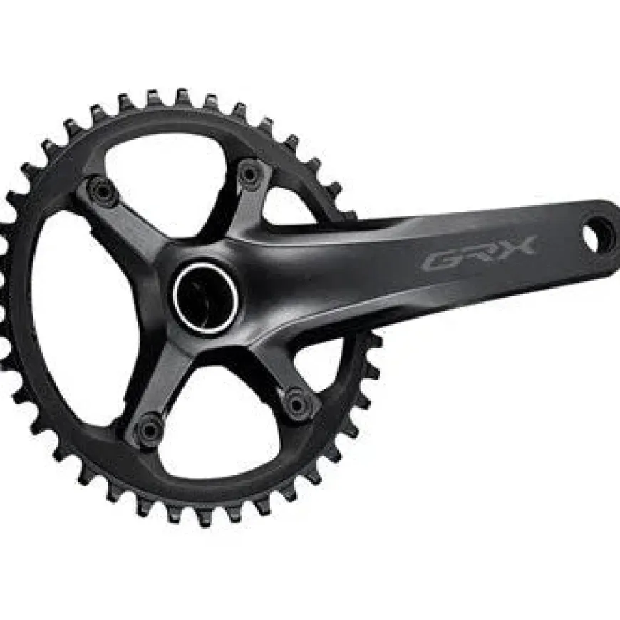 Shimano GRX FC-RX600-1 Crankset - 175mm 11-Speed 40t 110 BCD Hollowtech II Spindle Interface BLK