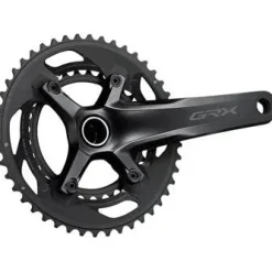 Shimano GRX FC-RX600-11 Crankset - 172.5mm 11-Speed 46/30t 110/80 BCD Hollowtech II Spindle Interface BLK