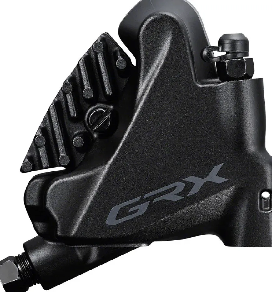 Shimano GRX ST-RX600 Shift/Brake Lever BR-RX400 Hydraulic Disc Brake Caliper - Left/Front 2x Flat Mount Caliper BLK