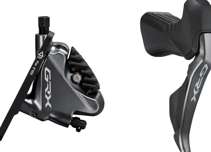 Shimano GRX ST-RX815 11-Speed Di2 Right Drop-Bar Shifter/Hydraulic Brake Lever BR-RX810 Flat Mount Caliper Pre-Bled 1700mm Hose