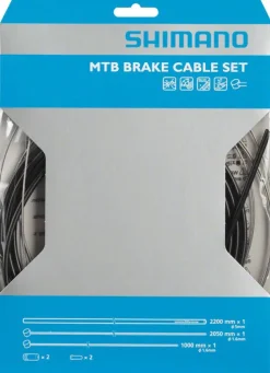 Shimano MTB Stainless Brake Cable and Housing Set Black