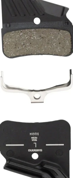 Shimano N03A-RF Disc Brake Pad Spring - Resin Compound Finned Alloy Back Plate One Pair