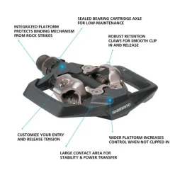 Shimano PD-ME700, SPD Clipless Bike Pedals