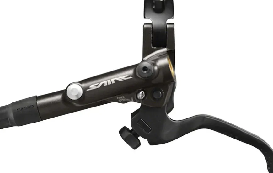 Shimano Saint BL-M820-B/BR-M820 Disc Brake Lever - Front Hydraulic Post Mount Finned Metal Pads BLK