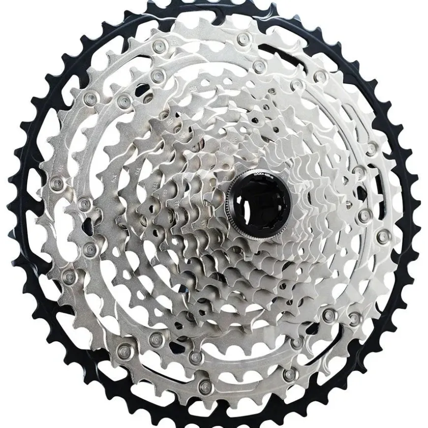 Shimano SLX CS-M7100 Cassette - 12-Speed 10-51t Silver/Black Micro Spline