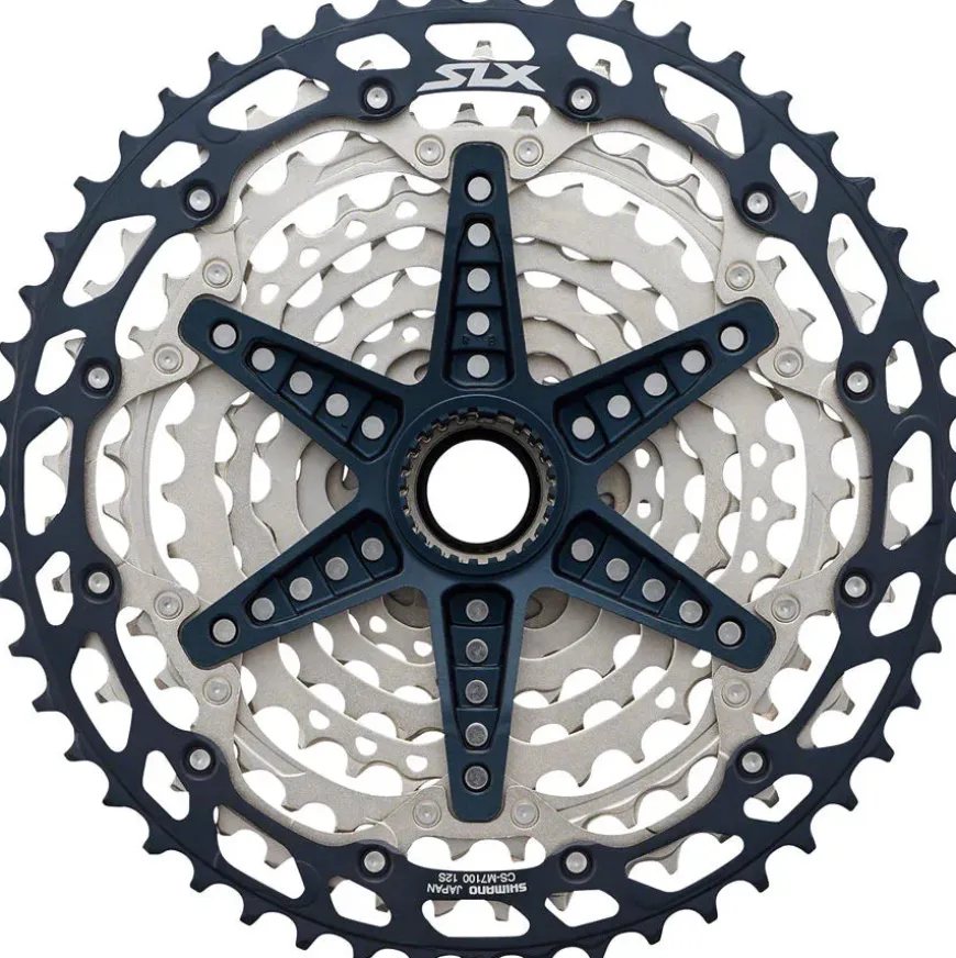 Shimano SLX CS-M7100 Cassette - 12-Speed 10-51t Silver/Black Micro Spline