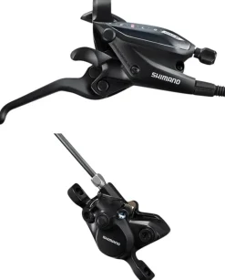 Shimano ST-EF505 EZ Fire Plus Shift/Brake Lever BR-MT200 Disc Brake Caliper - Right/Rear 9-Speed BLK