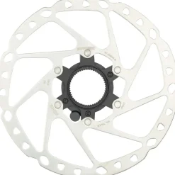 Shimano STEPS RT-EM600-M Disc Brake Rotor Integrated Speed Sensor Magnet - 180mm Center Lock For eBike Silver