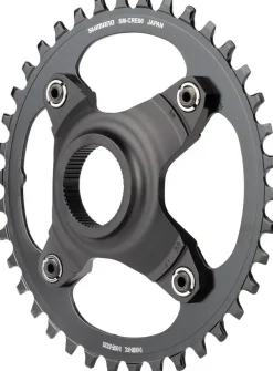 Shimano STEPS SM-CRE80-B Chainring - 38T Without Chainguard 55mm Chainline BLK