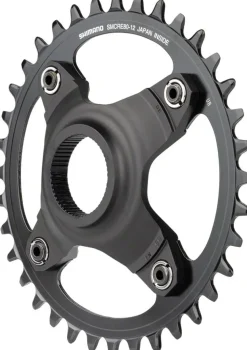 Shimano STEPS SM-CRE80-12-B Chainring - 36T Without Chainguard 55mm Chainline BLK