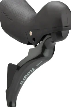Shimano Tiagra ST-4725/BR-4770 Mechanical Shift/Hydraulic Brake Lever Caliper - Rear Flat Mount Finned Resin Pads BLK