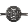 Shimano Tourney FC-TY501 Crankset - 170mm 6/7/8-Speed 42/34/24t Riveted Square Taper JIS Spindle Interface BLK