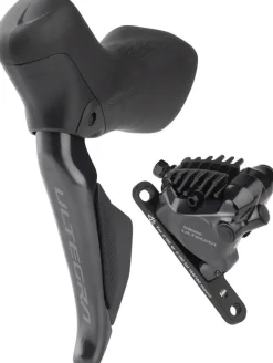 Shimano Ultegra ST-R8170E Di2 Shift/Brake Lever BR-R8170 Hydraulic Disc Brake Caliper - Left/Front 2x Flat Mount BLK