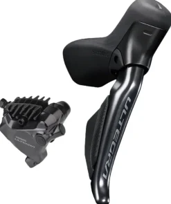 Shimano Ultegra ST-R8170F Di2 Shift/Brake Lever BR-R8170 Hydraulic Disc Brake Caliper - Right/Rear 12-Speed Flat Mount BLK