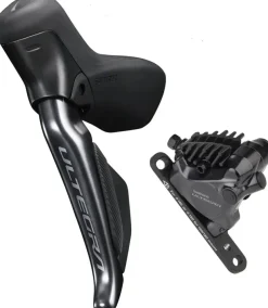 Shimano Ultegra ST-R8170F Di2 Shift/Brake Lever BR-R8170 Hydraulic Disc Brake Caliper - Left/Front 2x Flat Mount BLK