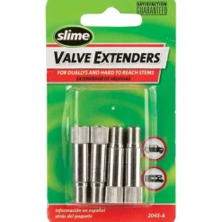 Slime 1-1/4" Schrader Valve Extenders: 4-Pack