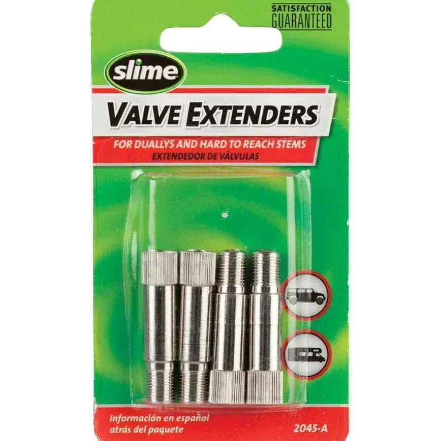 Slime 1-1/4" Schrader Valve Extenders: 4-Pack