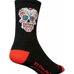 SockGuy Crew El Dia Cycling Socks - 6 inch