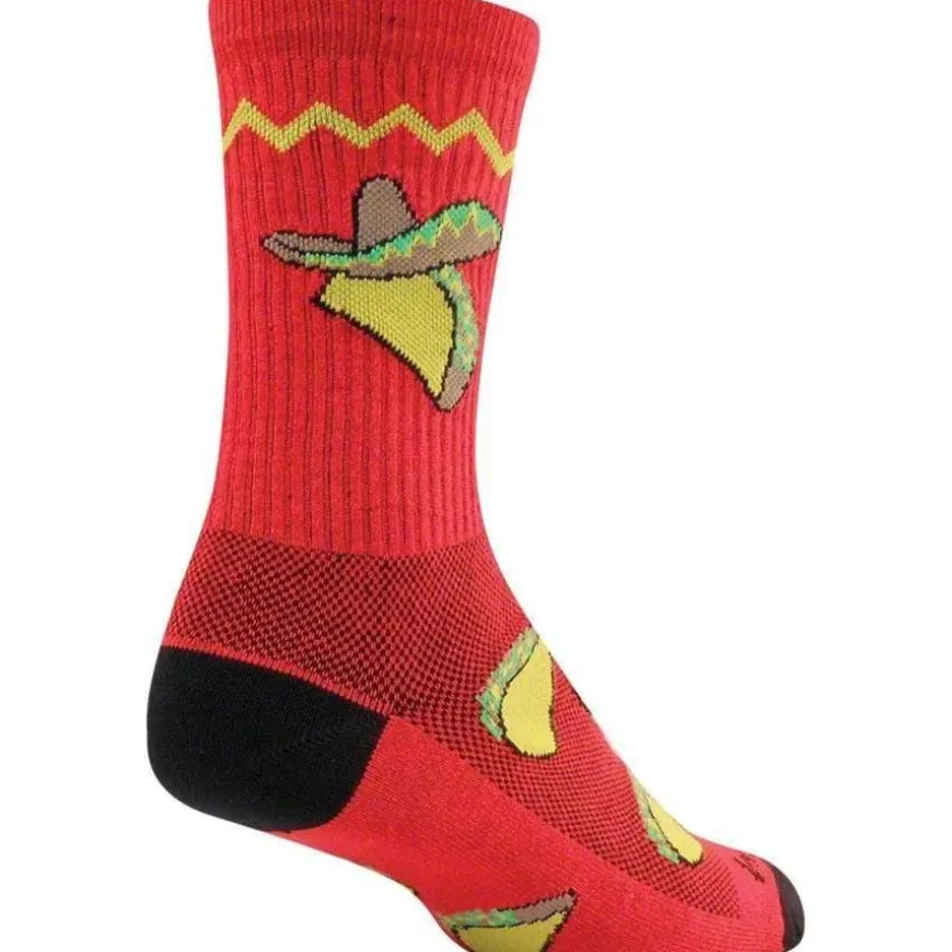 SockGuy Crew Taco Cycling Socks - 6 inch