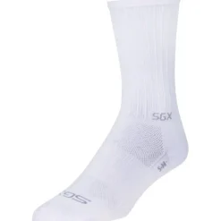 SockGuy SGX White Bike Socks - White