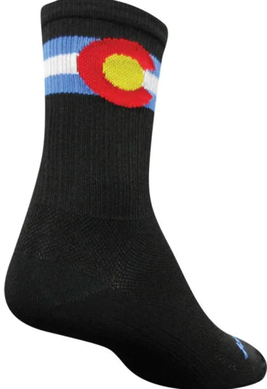 SockGuy Sockguy Colorado SGX6 Socks 5-9 Black