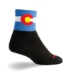 SockGuy Sockguy Colorado Flag 5-9 Black