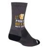 SockGuy Sockguy Make Beer Not War SGX6 Socks 5-9 Gray