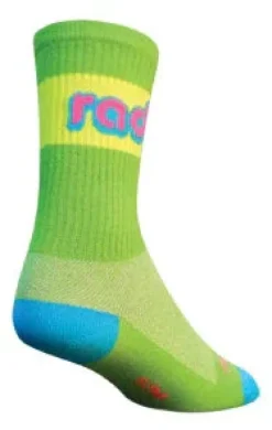 SockGuy Sockguy Rad Crew Socks 5-9 Green